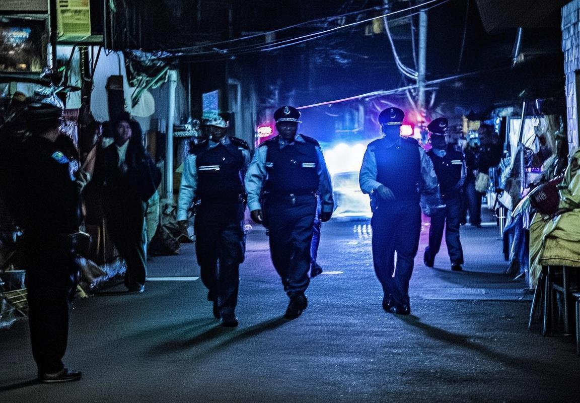 百朋镇联合巡逻队开展禁毒夜巡行动，群防群治守护平安